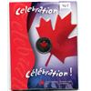 Image 1 : 2004P COLOURIZED CELEBRATION 25 CENTS FEATURING COLOURIZED RED MAPLE LEAF.