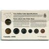 Image 2 : 1996 END OF AN ERA SET. 7-COIN SET WHERE THE NEW LOONIE REPLACES $1 BANKNOTE