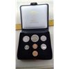 Image 1 : 1978 7-COIN DOUBLE CENT CUSTOM ROYAL CANADIAN MINT SET. ALL COINS ARE BU. IN RED CASE OF ISSUE.