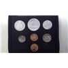 Image 2 : 1978 7-COIN DOUBLE CENT CUSTOM ROYAL CANADIAN MINT SET. ALL COINS ARE BU. IN RED CASE OF ISSUE.