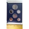 Image 2 : 1986 SPECIMEN SET. 6-COIN SET IN CASE OF ISSUE.