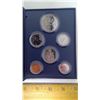 Image 2 : 1987 SPECIMEN SET. 6-COIN SET IN CASE OF ISSUE.