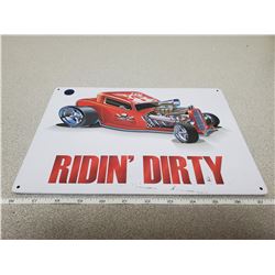 12X8" TIN SIGN