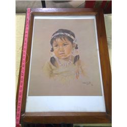 YOUNG INDIGENOUS GIRL ART PRINT