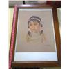 Image 1 : YOUNG INDIGENOUS GIRL ART PRINT