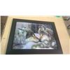 Image 1 : 3D PICTURE OF WOLVES FRAMED 14"X18"