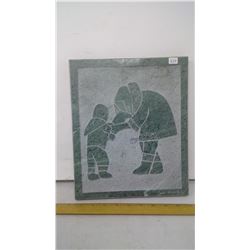 INUIT MOTHER AND CHILD BY DAVID BERNETT