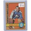 Image 1 : JACQUES PLANTE 72-73 OPC SUPER SHARP