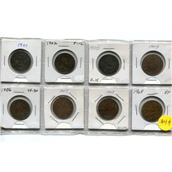 1901-04, 1906-09, LARGE CENTS