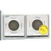 Image 1 : 1900 AND 1901 CANADA SILVER TWENTY-FIVE CENT COINS