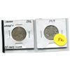 Image 1 : 1916 AND 1919 CANADA SILVER TWENTY-FIVE CENT COINS