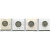 Image 2 : 1944, 1946, 1947, 1948 - CANADA TWENTY-FIVE CENT COINS
