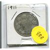 Image 1 : 1911 CANADA SILVER FIFTY CENT COIN