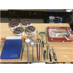 LARGE FLUT OF KITCHEN WARE