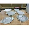 Image 1 : WHITE GLASS SERVING DISHES