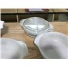 Image 4 : WHITE GLASS SERVING DISHES