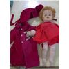 Image 1 : 2 DOLLS (1 WIND UP BABY, 1 LITTLE RED RIDING HOOD WITH BONNET AND COAT)