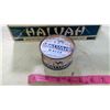 Image 4 : 6 TINS OF HALVAH W/ CARDBOARD ADVERTISING CASE (TINS UNOPENED)