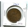 Image 1 : QUEEN ELIZABETH II LARGE PENNY - 1967AU