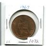 Image 1 : QUEEN ELIZABETH II LARGE PENNY - 1967AU