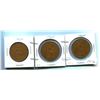 Image 1 : 3 QUEEN ELIZABETH II LARGE PENNIES - 1964, 1965EF, 1965 VF+