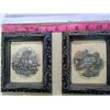 Image 2 : CURRIER AND IVES FRAMABLE PRINTS AND 2 CERAMIC TILES