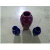 Image 2 : 3 PIECE JAPANESE VASES - ARTIST STAMP ON THE BOTTOM