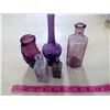 Image 2 : 5 PIECE PURPLE GLASS