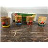 Image 2 : VERY OLD WOOD EGG CUP SET 4 MINT CONITION