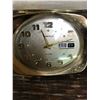 Image 2 : CARAVELLE TRAVEL ALARM CLOCK IN CASE (WORKING)