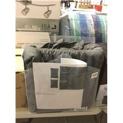 Charcoal Queen Size Modern Cotton Duvet Cover