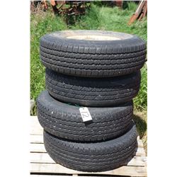 4 tires (stock trailer tires) loadrange E 235-85x16