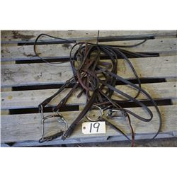 Snaffle bits & bridles with leather lines
