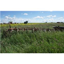 19' Vibra shank cultivator with diamond harrows non mounted