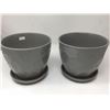 Image 1 : Green Planter Pots-Dark Grey