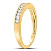 Image 3 : 1/4 CTW Round Diamond Wedding Channel Set Ring 14kt Yellow Gold - REF-26Y3X