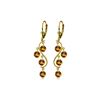Image 1 : Genuine 4.95 ctw Citrine Earrings 14KT Yellow Gold - REF-53K8V