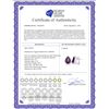 Image 2 : Genuine 6.82 ctw Amethyst & Diamond Earrings 14KT White Gold - REF-119F7Z