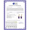 Image 2 : Genuine 13 ctw Amethyst Earrings 14KT Yellow Gold - REF-61W2Y
