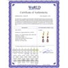 Image 2 : Genuine 11 ctw Amethyst Earrings 14KT Yellow Gold - REF-46P7H