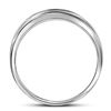 Image 2 : 1/4 CTW Princess Diamond Single Row Wedding Ring 10kt White Gold - REF-22N8Y