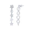 Image 1 : 0.78 CTW Diamond Earrings 14K White Gold - REF-80R2K