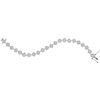 Image 1 : 3 CTW Round Diamond Cluster Tennis Bracelet 10kt White Gold - REF-239X9T