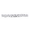 Image 2 : 1/5 CTW Round Diamond Zigzag Stackable Ring 10kt White Gold - REF-15Y5X