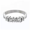 Image 1 : 0.59 CTW Diamond Ring 14K White Gold - REF-51M2F