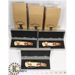 LOT OF 3 JATHONWANET COLLECTIBLE FOLDING KNIFE