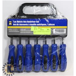 NEW 7PC METRIC HEX NUTDRIVER SET
