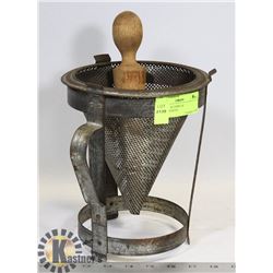 VINTAGE ALUMINUM STRAINER/SIEVE