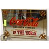 Image 1 : VINTAGE COCA-COLA MIRROR FRAMED