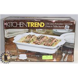 KITCHEN TREND 2.56L PORCELAIN CASSEROLE OVEN TO